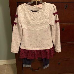 Little Lass girls 2 piece outfit